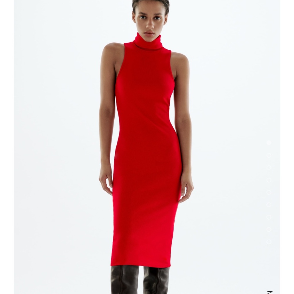 ❌❌Sold❌❌NWT high collar ribbed dress